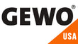 GEWO USA logo with black text and an orange accent on a white background