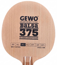 GEWO Balsa Carbon 375 Allround – Table Tennis Blade - Head