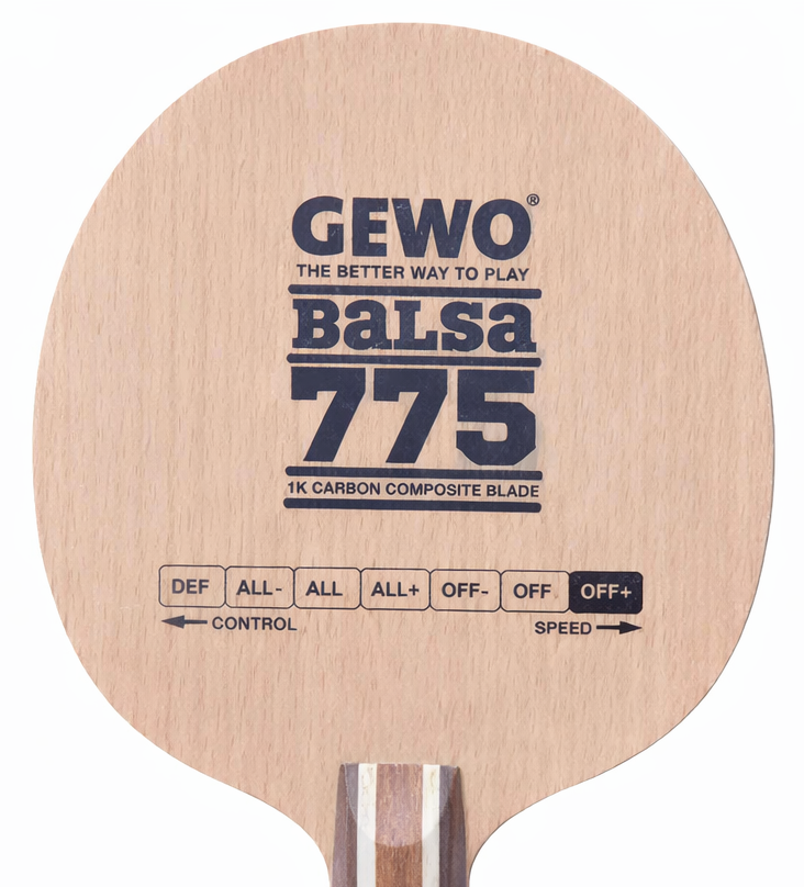 GEWO Balsa Carbon 775 Offensive Plus – Table Tennis Blade - Head