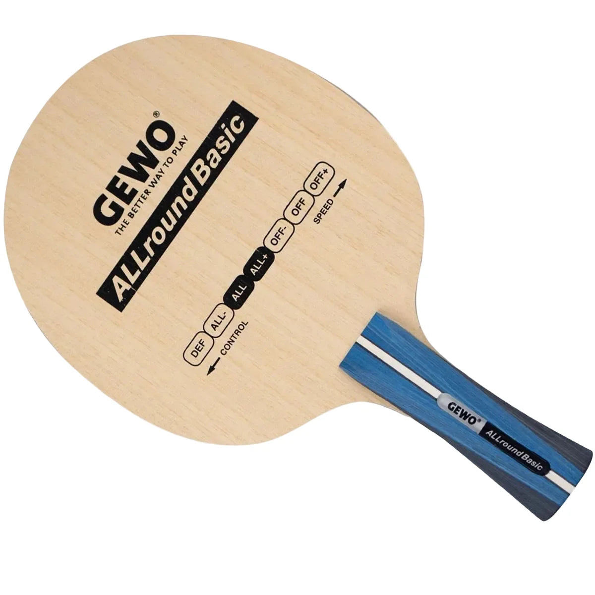 GEWO Basic Allround - Table Tennis Blade - Flared