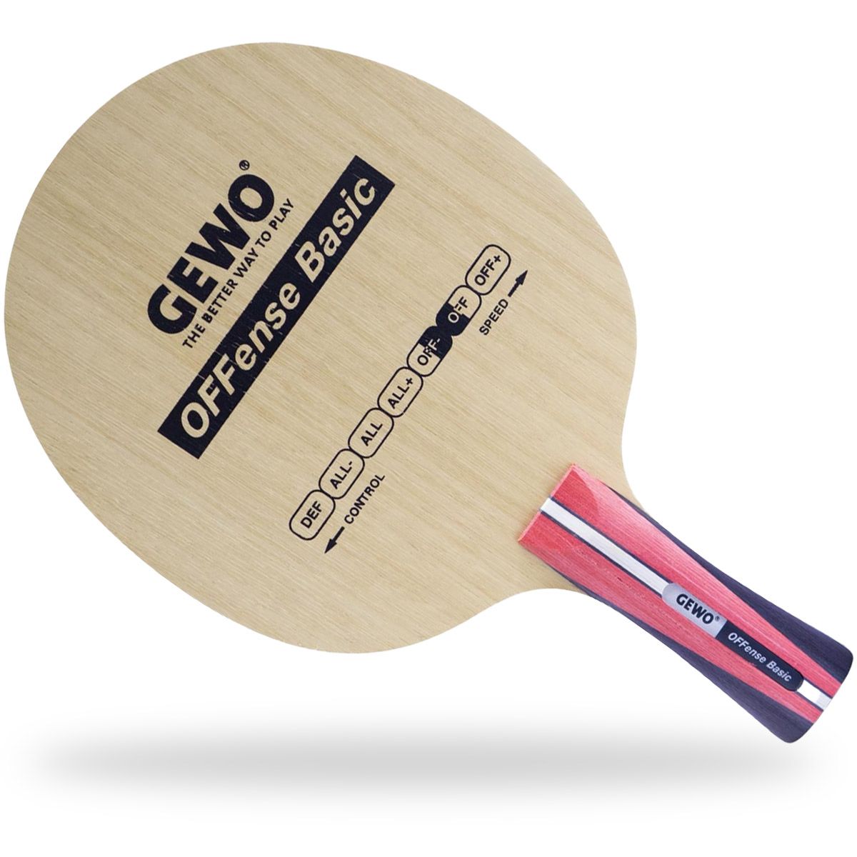 GEWO Basic Offensive Minus – Table Tennis Blade - Flared