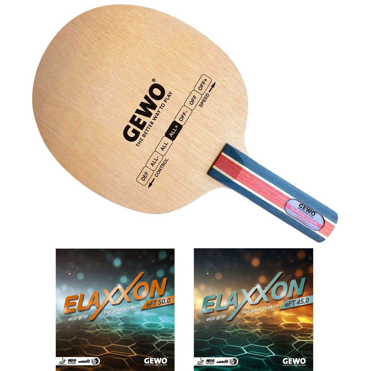 GEWO Allround Classic Combo Special with Elaxxon High Grip Rubber
