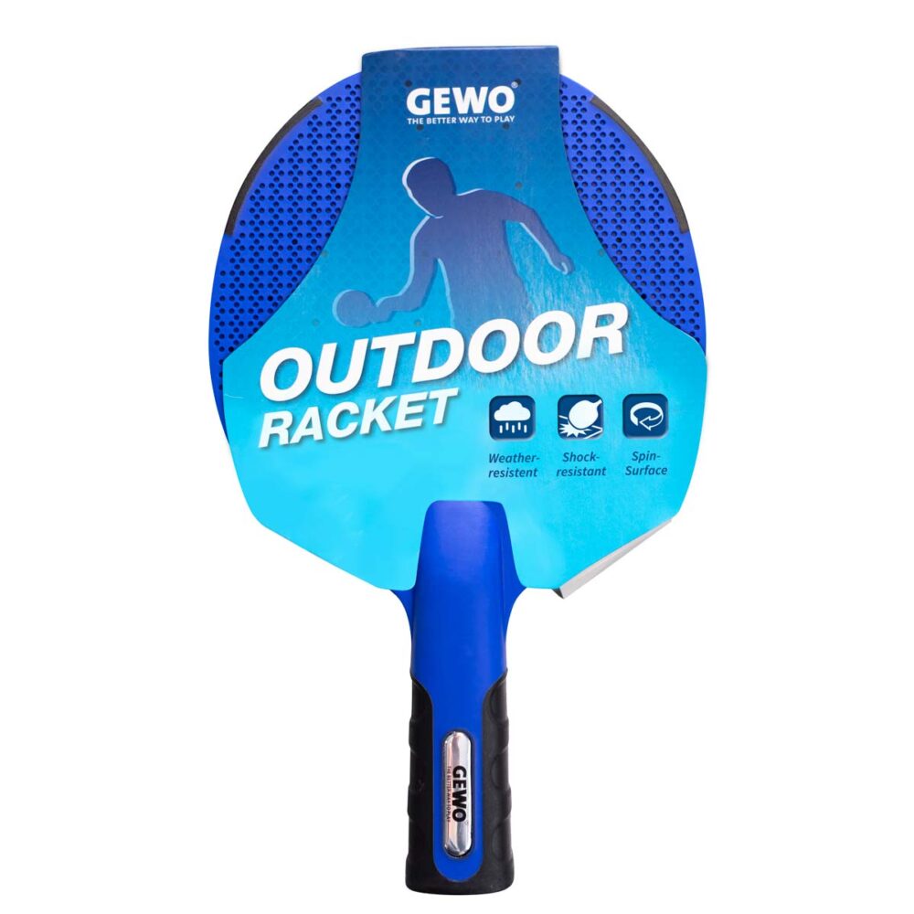 GEWO Blue Grip Outdoor Bat - Table Tennis Paddle