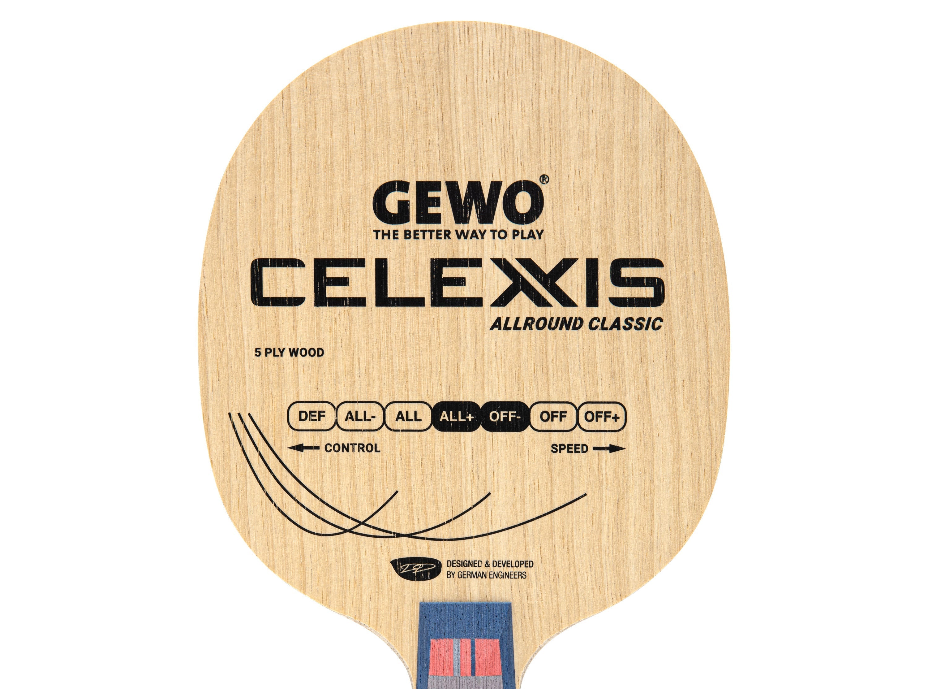 GEWO Celexxis Allround Classic Blade - Chinese Penhold - Head