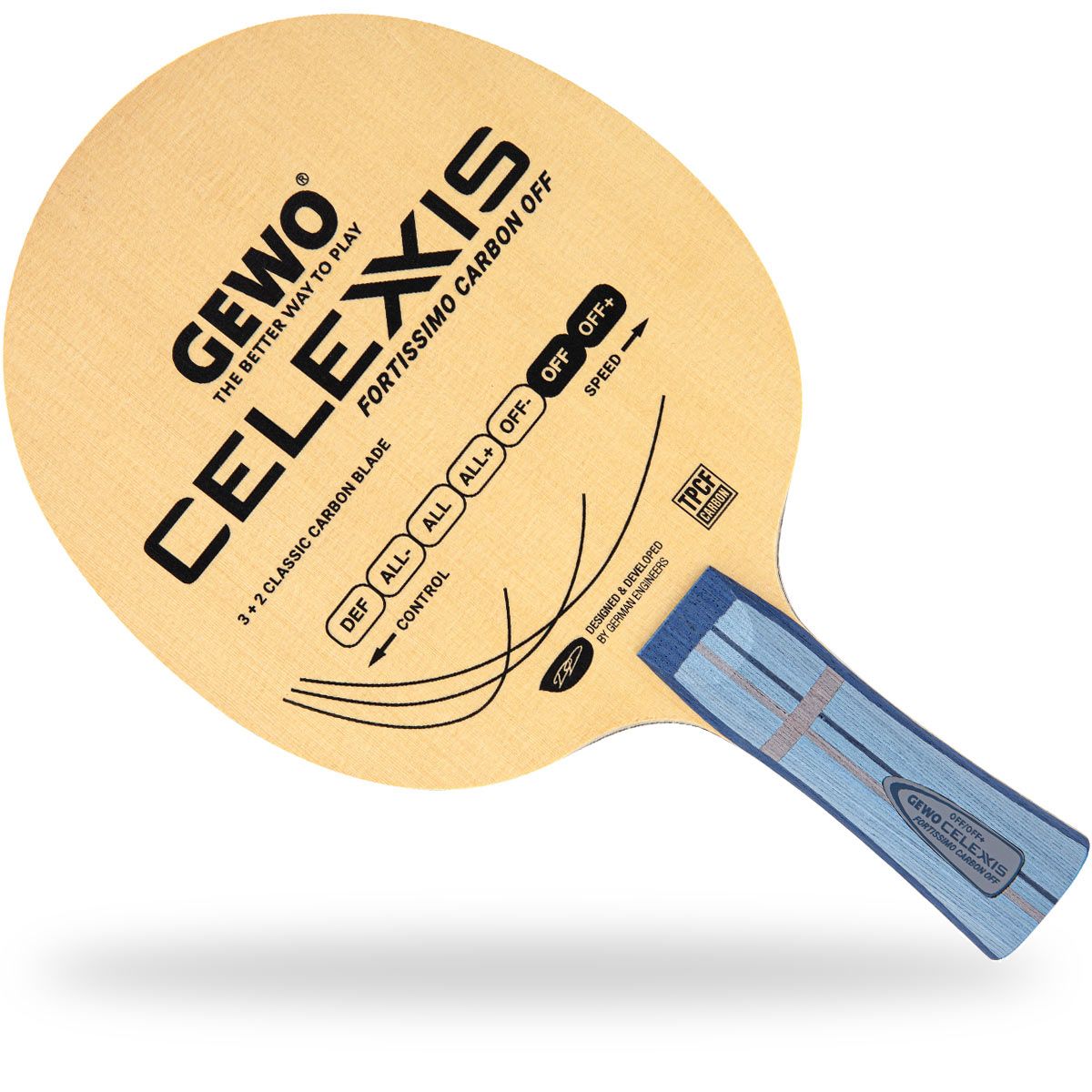 GEWO Celexxis Fortissimo Carbon Offensive Blade - Forehand