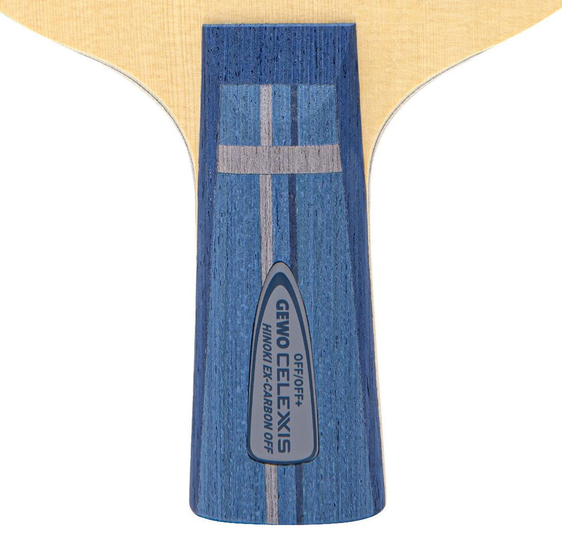 GEWO Celexxis Hinoki Ex-Carbon Offensive Blade - Chinese Penhold - Handle