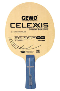 GEWO Celexxis Hinoki Ex-Carbon Offensive Blade - Front View