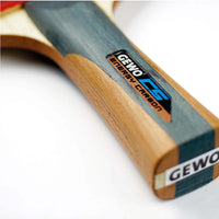 GEWO CS Energy Carbon – Pre‑Assembled Table Tennis Racket -Flared Handle