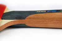 GEWO CS Energy Carbon – Pre‑Assembled Table Tennis Racket - Handle-Side View 