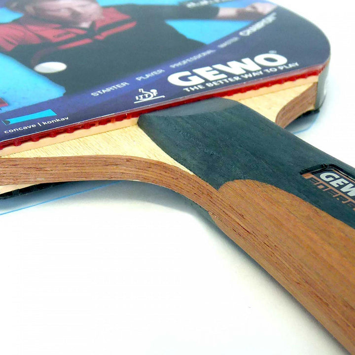 GEWO CS Energy Carbon – Pre‑Assembled Table Tennis Racket - Sponge