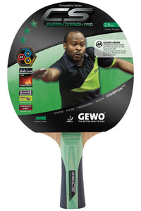 GEWO CS Energy Carbon Pro – Pre‑Assembled Table Tennis Racket - Forehand