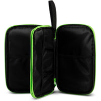 GEWO Double Cover Stripes - Black/Lime - Two Zip Compartments