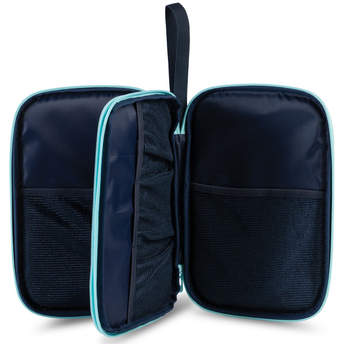 GEWO Double Cover Stripes - Navy/Sky - Two Zip Compartments