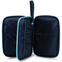 GEWO Double Cover Stripes - Navy/Sky - Two Zip Compartments