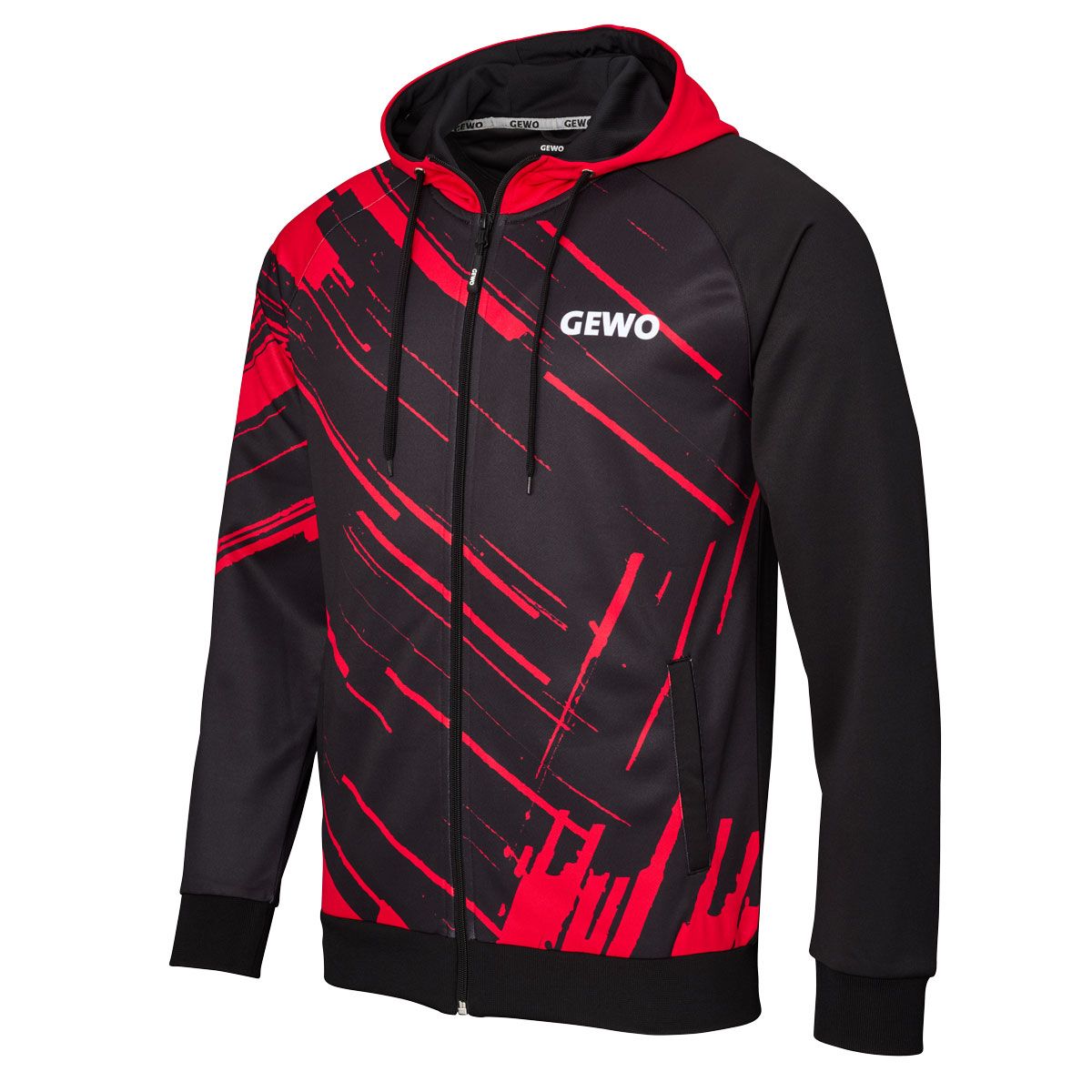GEWO Hoodie Atani - Black/Red 