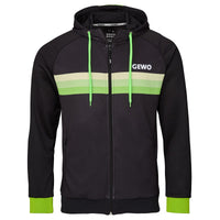GEWO Hoodie Santiago - Black/Lime - Front