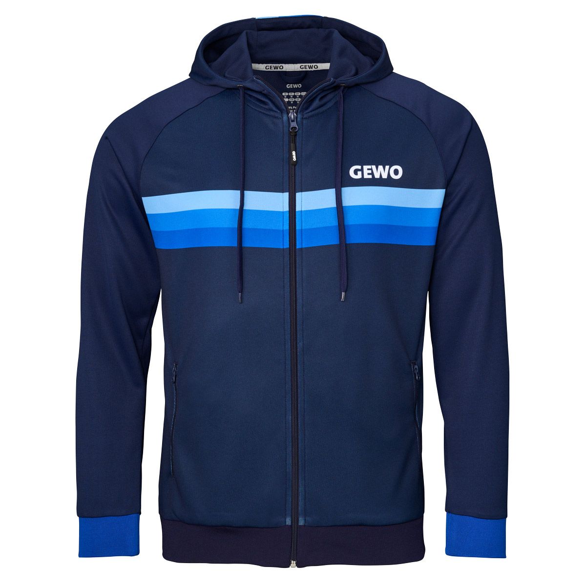 GEWO Hoodie Santiago - Navy/Sky - Front