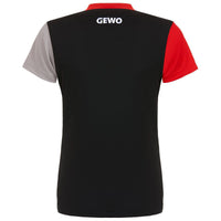 GEWO Lady Shirt Ravenna - Black/Red - Back View