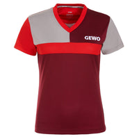 GEWO Lady Shirt Ravenna - Burgundy/Red - Front View
