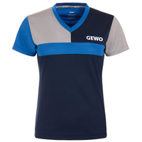 GEWO Lady Shirt Ravenna - Navy/Royal Blue - Front View