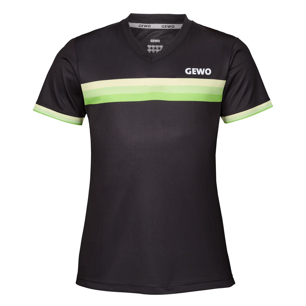 GEWO Lady Shirt Santiago - Black/Lime - Front