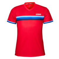 GEWO Lady Shirt Santiago - Red/Blue - Front