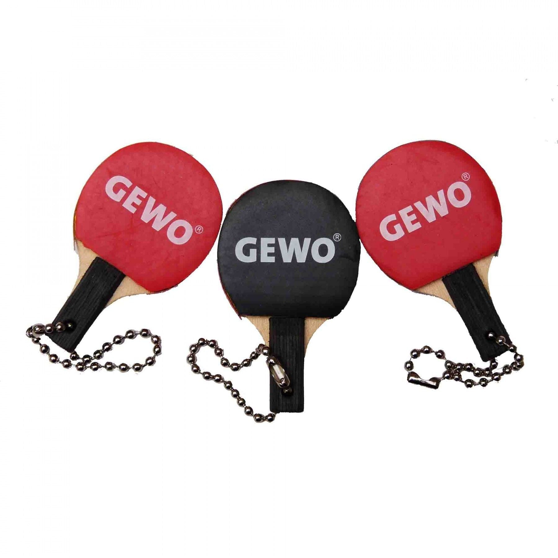GEWO Mini Paddle 3 pack set of  Keyrings