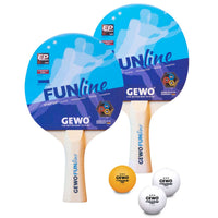 GEWO Paddle Set - Set Double-Fun - Inclusions (2 rackets ; 3 training balls) 