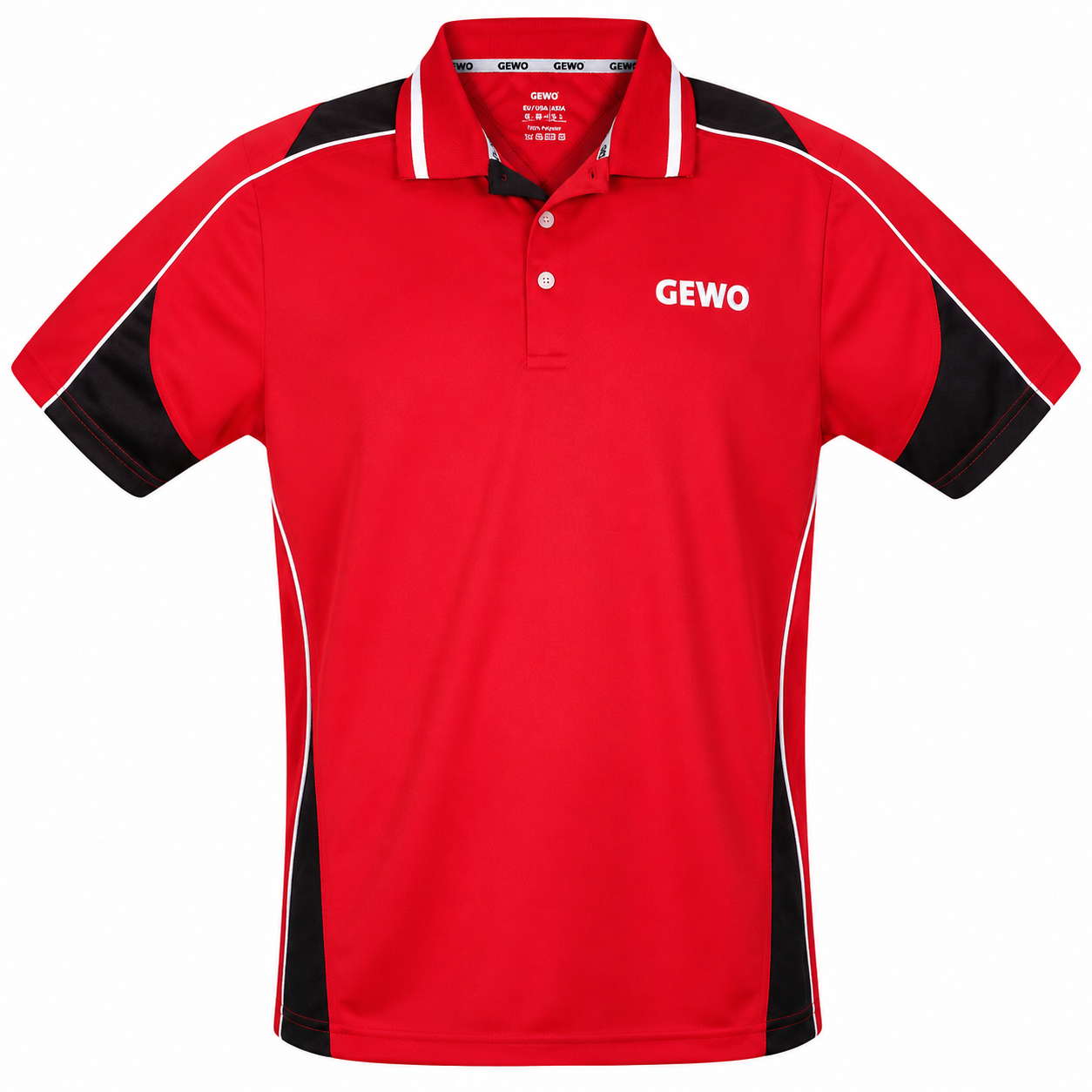 GEWO Polo Shirt Leon - Red/Black