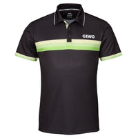 GEWO Polo Shirt  Santiago - Black/Lime - Front