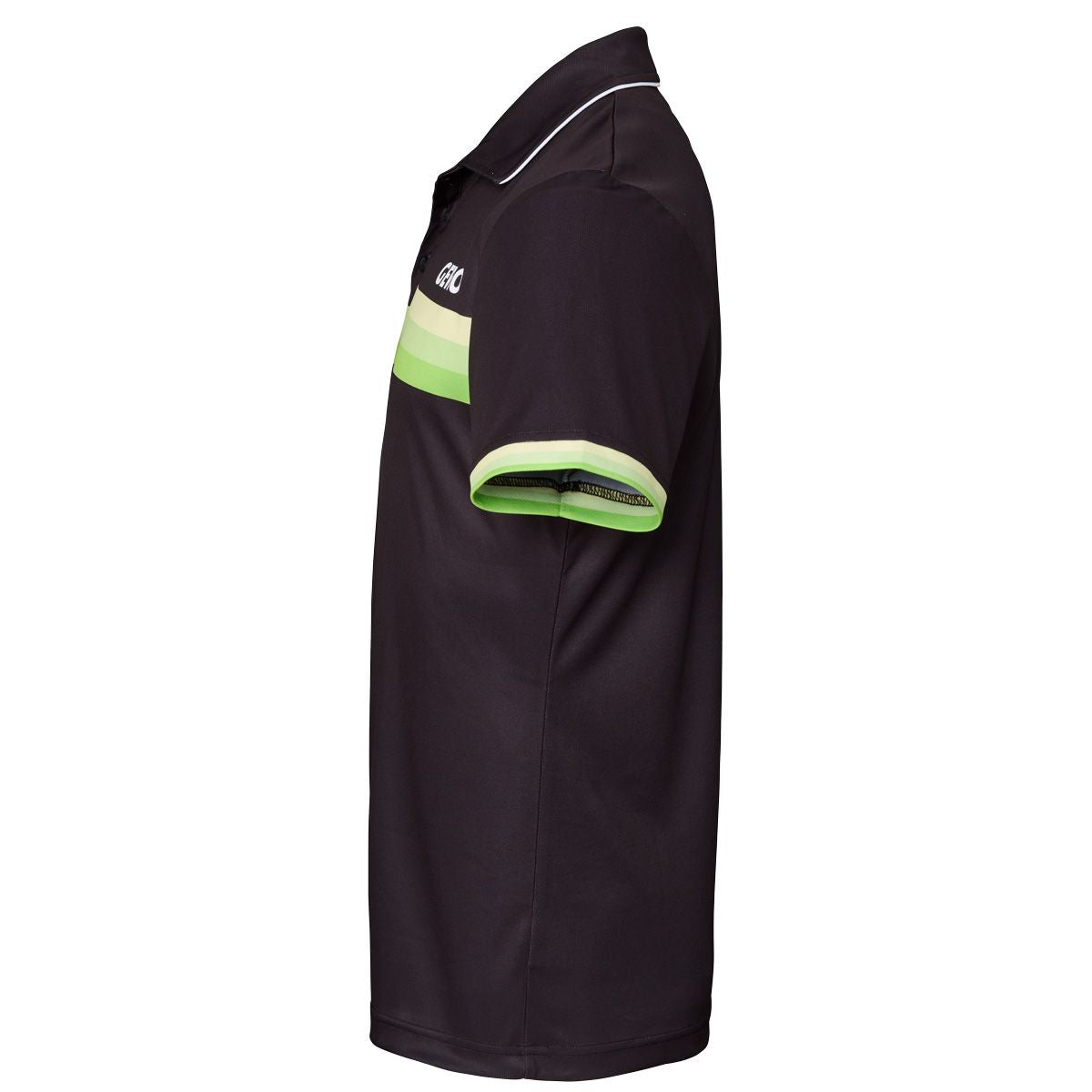 GEWO Polo Shirt Santiago - Black/Lime - Side