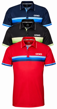 GEWO Polo Shirt Santiago - Blue;Black;Red 