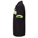 GEWO Polo Shirt Santiago Cotton - Black/Lime-Side