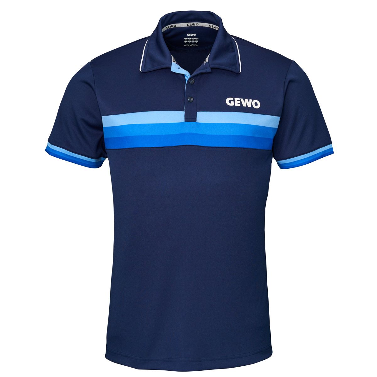 GEWO Polo Shirt Santiago Cotton - Navy/Sky-Front
