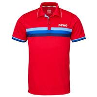 GEWO Polo Shirt Santiago Cotton - Red/Blue-Front