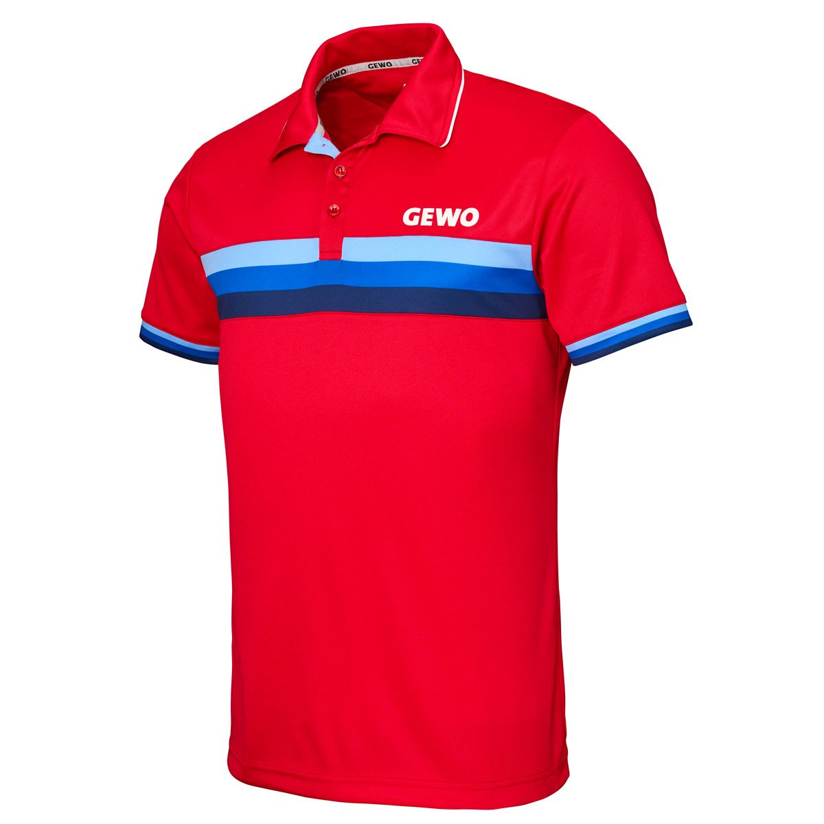 GEWO Polo Shirt Santiago Cotton - Red/Blue 