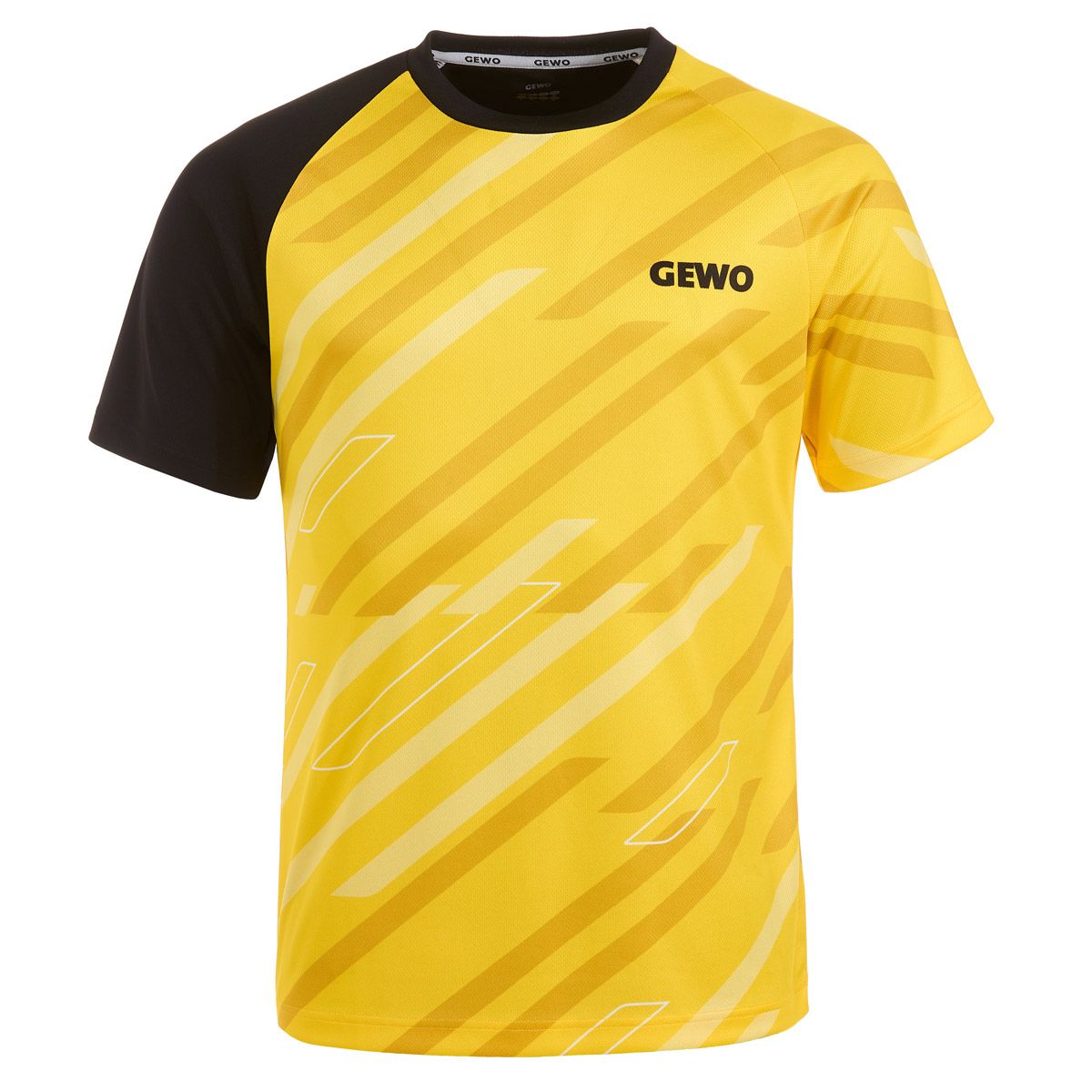 GEWO Ponza II Yellow/Black - Sporty Table Tennis Shirt