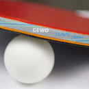 GEWO Rave Action - Pre-Assembled Table Tennis Racket - Edge View