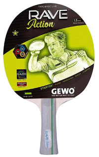 GEWO Rave Action - Pre-Assembled Table Tennis Racket