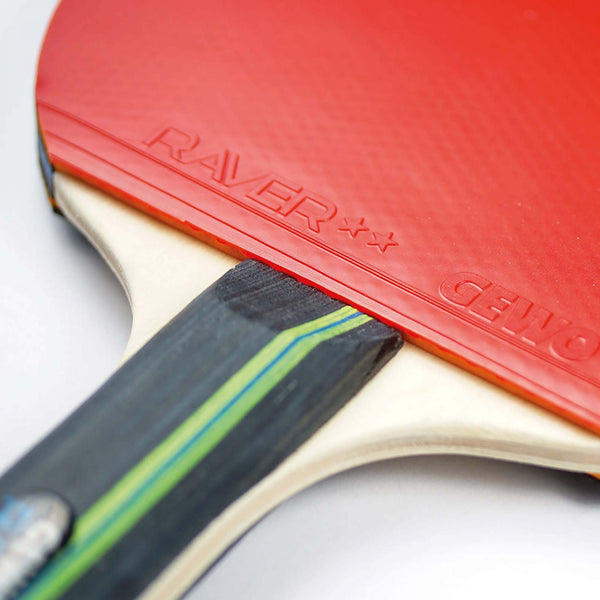 GEWO Rave Game Pre-Assembled Table Tennis Racket - GEWO Raver rubber