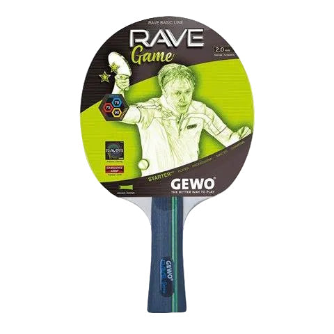 GEWO Rave Game – Pre‑Assembled Table Tennis Racket