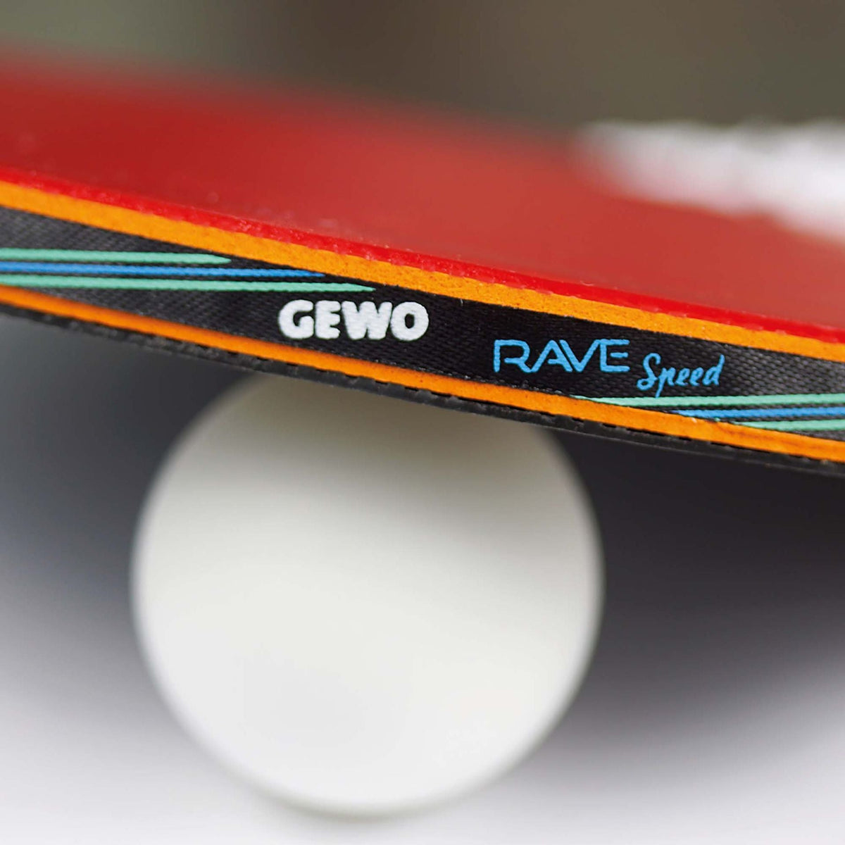 GEWO Rave Speed – Pre‑Assembled Table Tennis Racket - Edge View