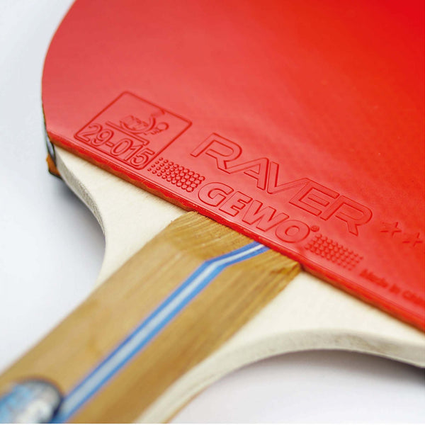 GEWO Rave Speed Pre-Assembled Table Tennis Racket - GEWO Raver Rubber