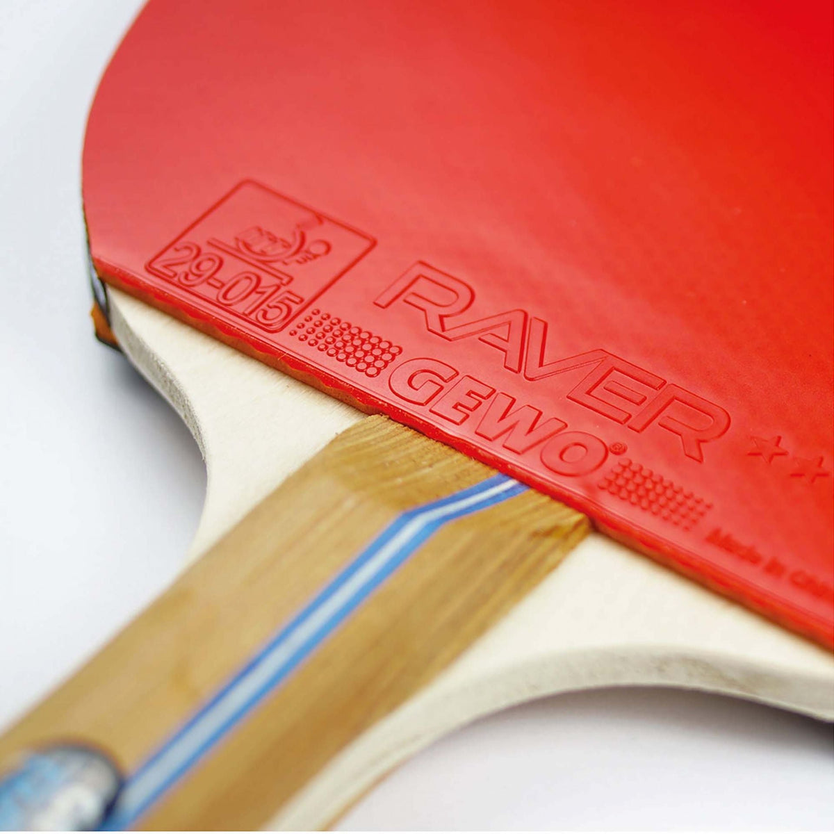 GEWO Rave Speed – Pre‑Assembled Table Tennis Racket - Rubber