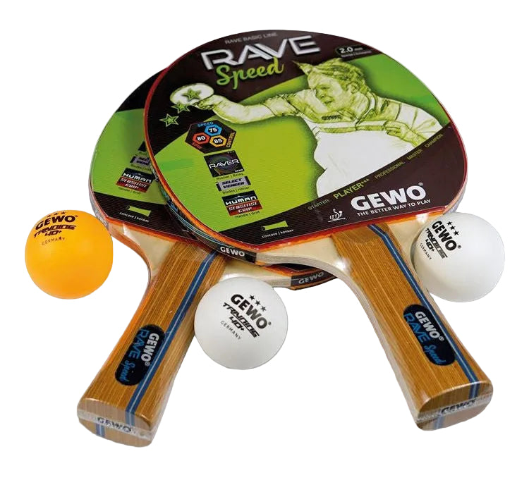 GEWO Rave Speed Spin Oriented – Table Tennis Racket Set