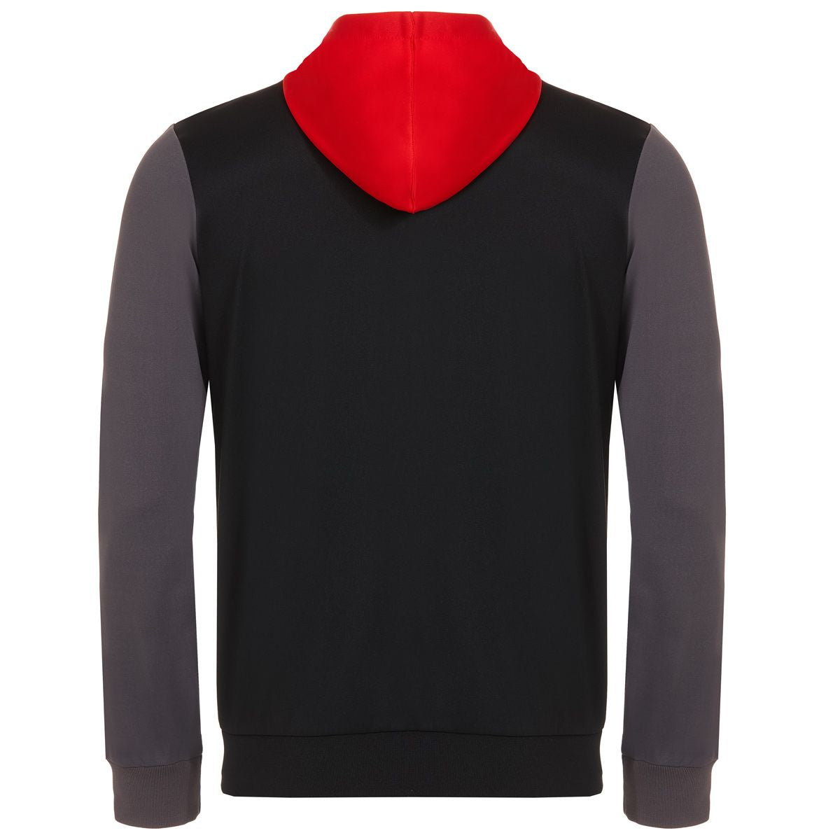 GEWO Ravenna Tracksuit - Black/Nine Iron(Gray) Unisex Hoodie - Back 