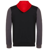 GEWO Ravenna Tracksuit - Black/Nine Iron(Gray) Unisex Hoodie - Back 