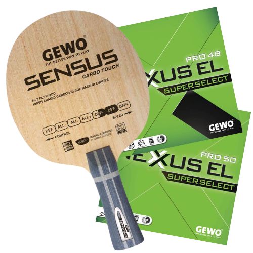 GEWO Sensus Carbo Touch Pro-Line Combo Special with Nexxus EL Rubber