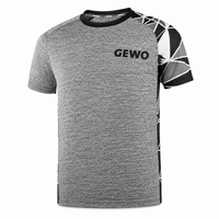 GEWO Shirt Arco - Grey Melange and Black - Front View