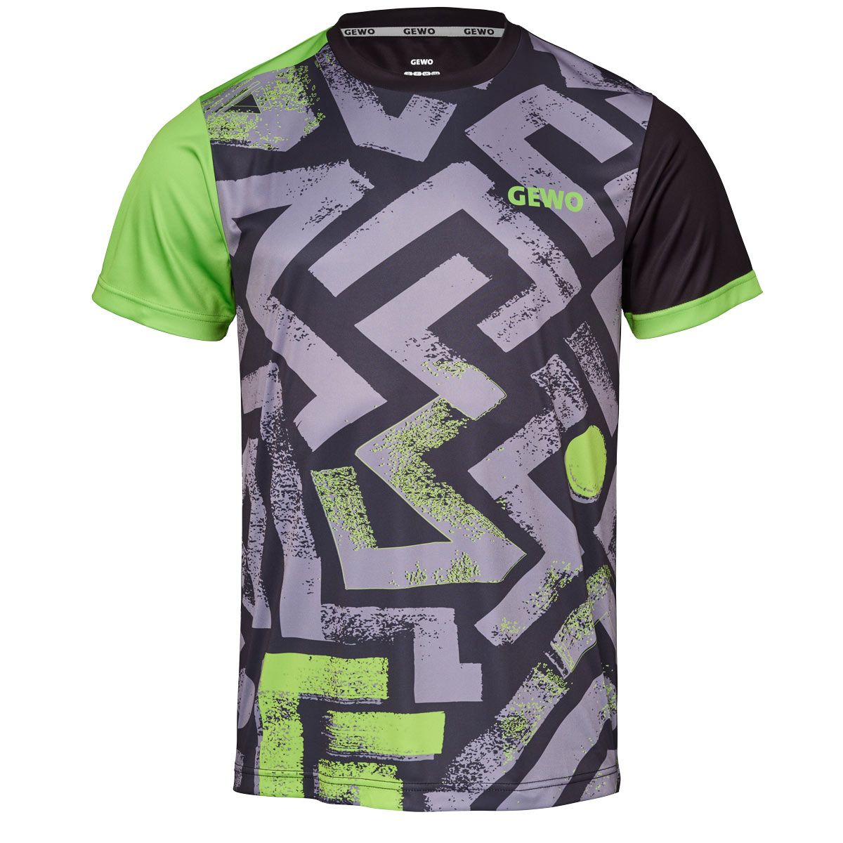 GEWO Shirt Louis - Gray/Lime-Front